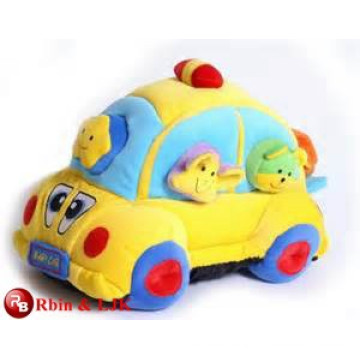 Plush carro de brinquedo macio bebê